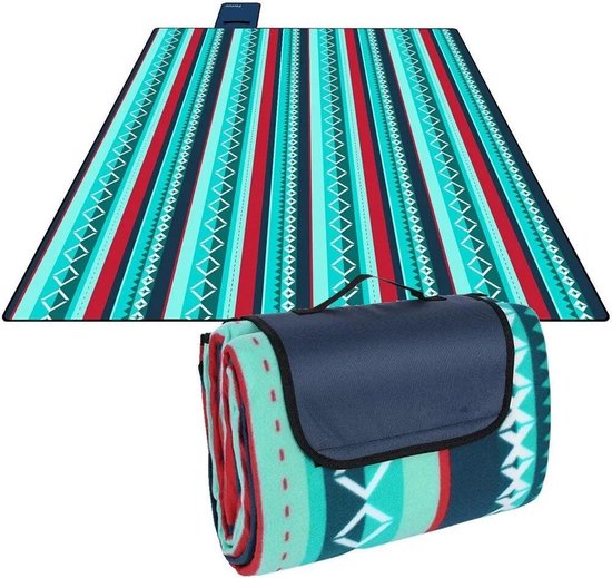 Multis picknickkleed – waterdicht – XXL – 300×300 cm – met handvat