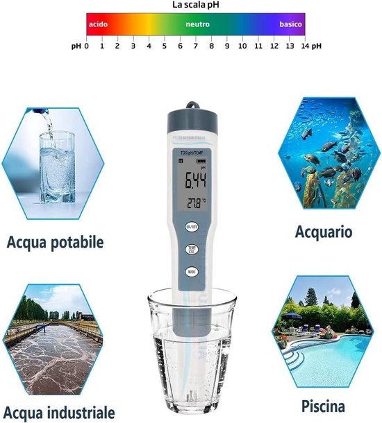 Lot de 2 testeurs TDS, pH-mètre numérique 0-9990 ppm, testeur d'eau haute précision 0-14 pH, testeur PPM LCD pour filtres d'aquarium | Leroy Merlin