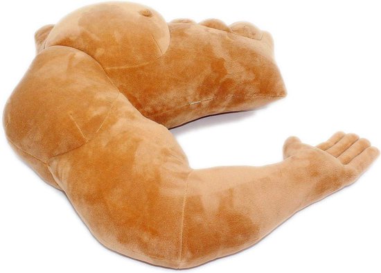 Arm Body Kussen - Spier Man Vriendje Knuffel Buddy - Grappige Joke Toy Gag - Geschenken voor Verjaardag Valentijnsdag Lichaamskussen van $ — afbeelding 2
