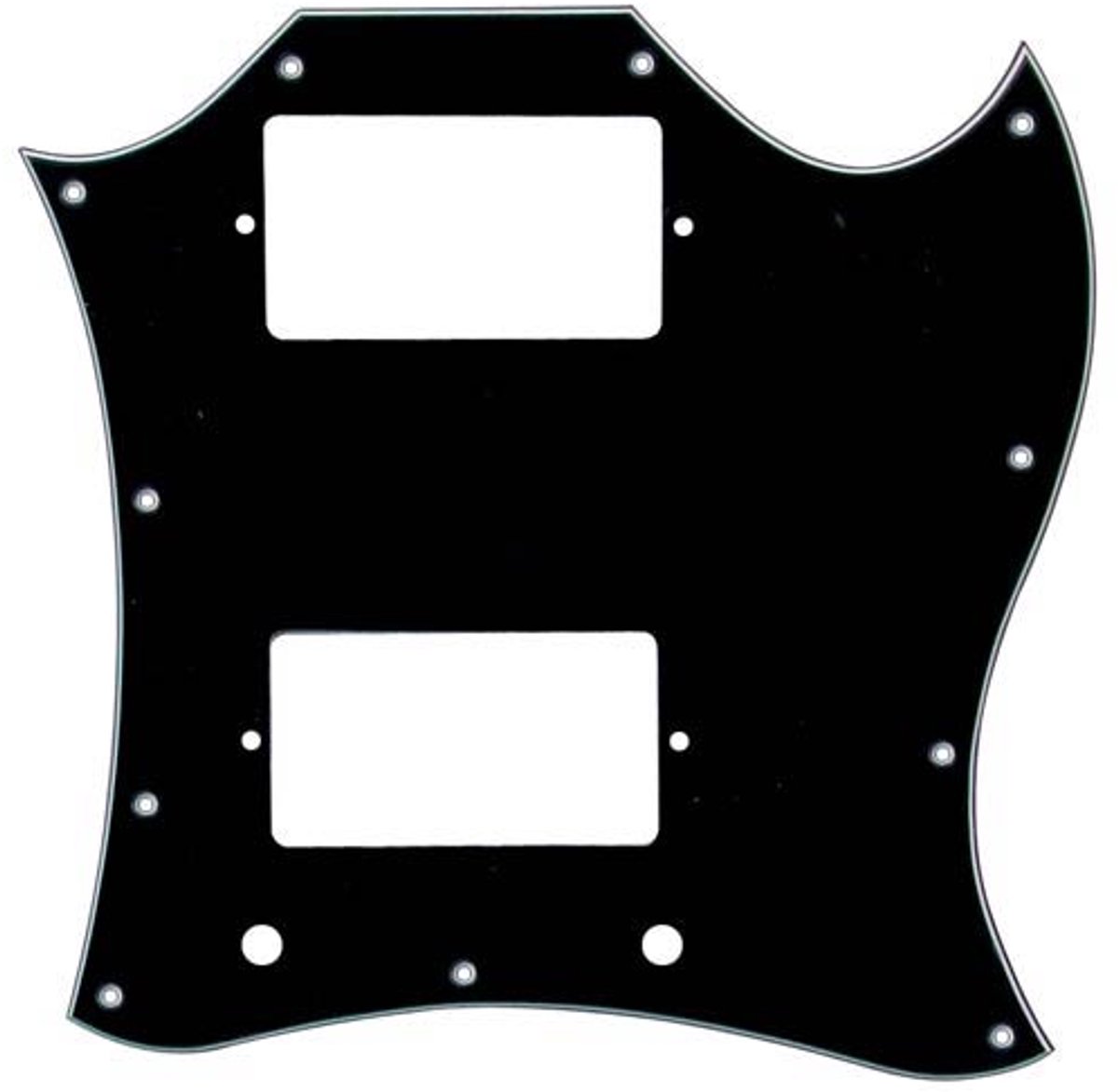Boston SM3-B pickguard, SG-model custom, 3 ply, black