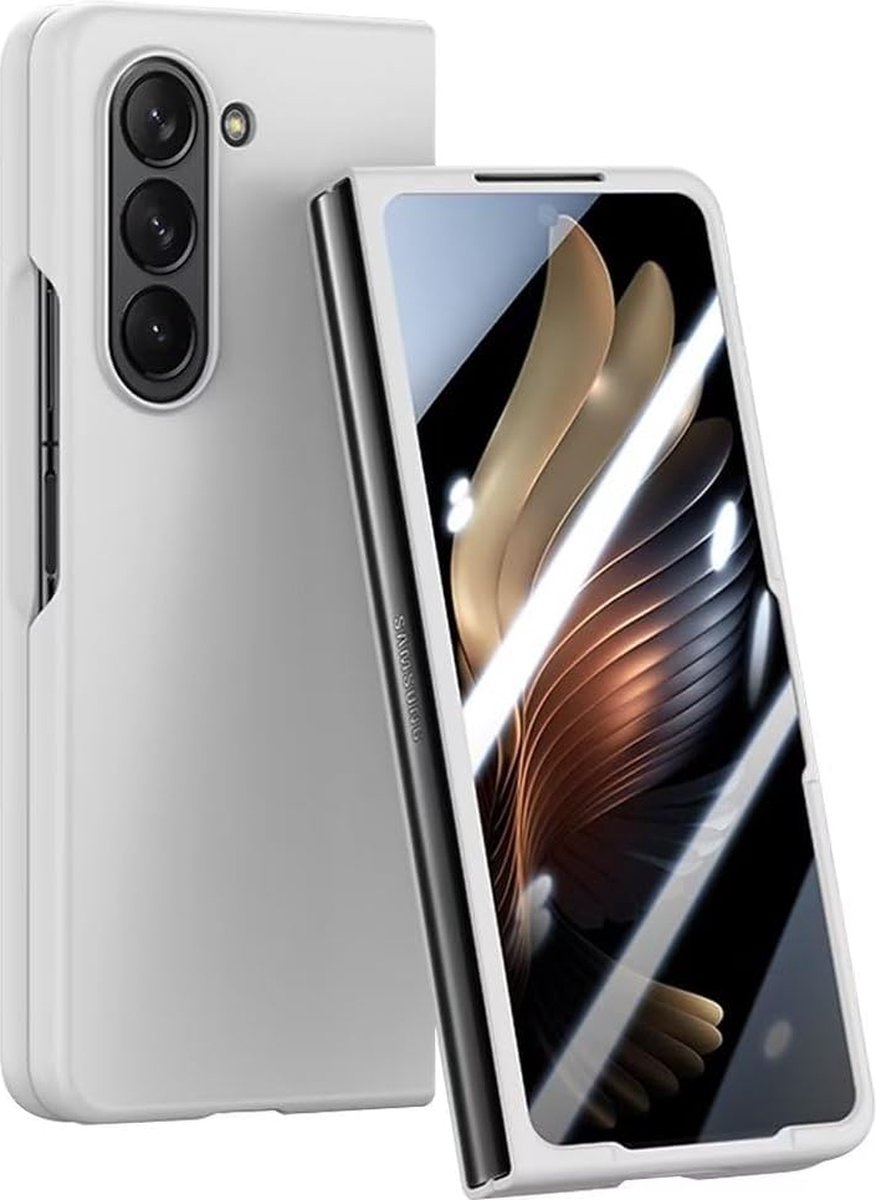 Geschikt voor Samsung Galaxy Z Fold 6 - Back Cover Hoesje - Siliconen - Anti Kras - Grijs