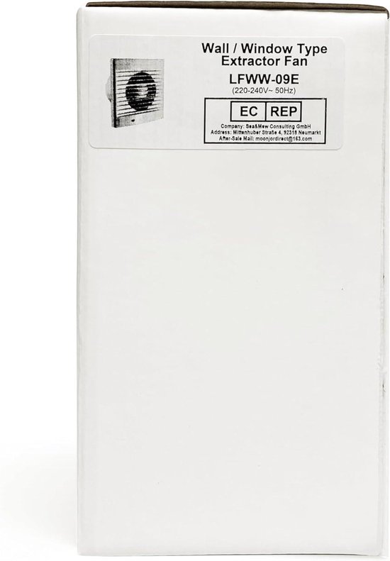 Moonjor Afvoerventilator voor de keuken, 100 mm, waterdichte