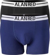 ALAN RED boxershorts (2-pack) - zwart / blauw - Maat: S