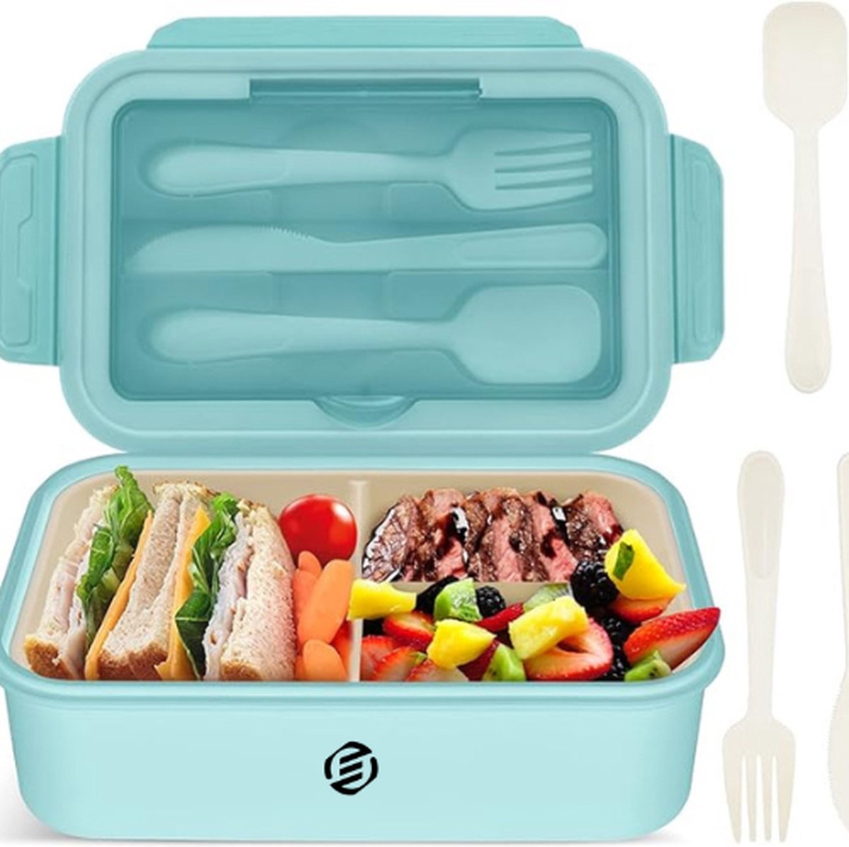 Equivera Lunchbox Lunch Trommel Broodtrommel Saladebox- Zakelijk Reizen School Back To School Voor Kinderen Voor Volwassenen