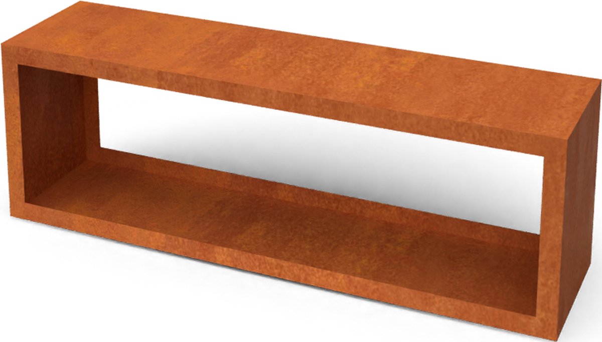 Geroba Cortenstaal Houtopslag - 150x38.5x50cm (lxbxh)