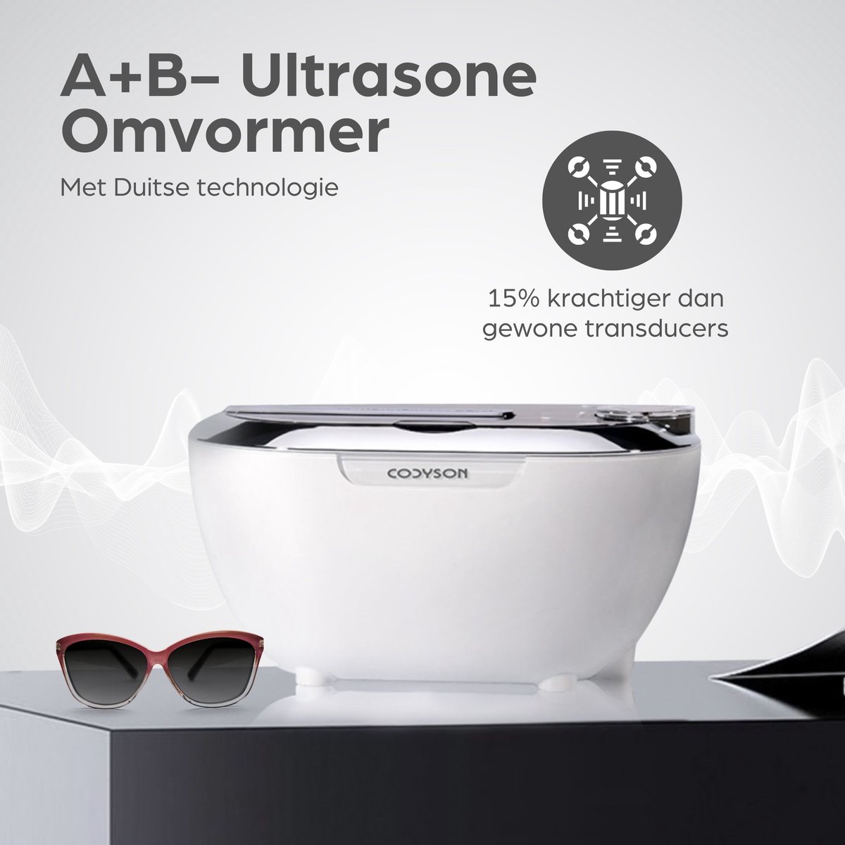 Ultrasone UV-reiniger voor Kunstgebitten - Reinigingsmachine voor Beugels, Mondwachten, Braces, Tandenborstelkoppen, 45kHz Ultrasone Cleaner voor Tandheelkundige Apparaten Ultrasone UV-reiniger voor Kunstgebitten - Reinigingsmachine voor Beugels, Mondwachten, Braces, Tandenborstelkoppen, 45kHz Ultrasone Cleaner voor Tandheelkundige Apparaten