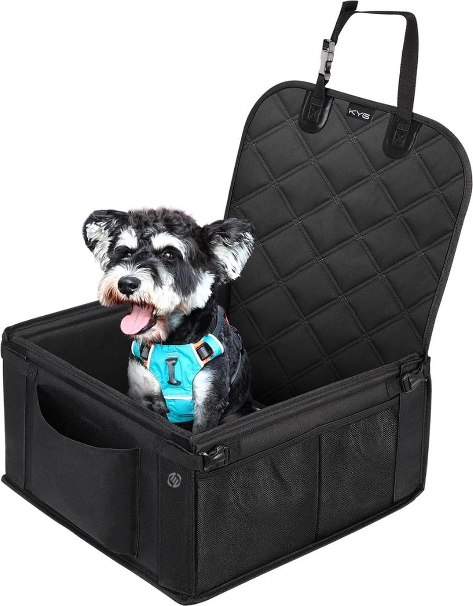 Equivera Hondenmand Auto Met Gordel - Hondenmand - Hondenmand Auto - Autostoel Hond - Hondenstoel Auto - Met Gordel