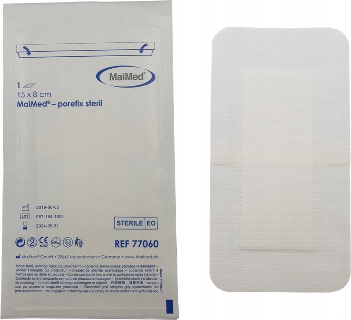 Goedkoopste Wondpleister - Steriel - 8,0 x 10 cm - 50 Stuks