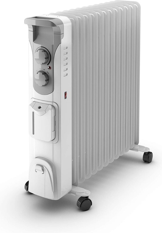Lexium Olieradiator met Thermostaat - Elektrische kachel - Oliegevulde radiator - Olieradiator elektrisch - Olie radiator