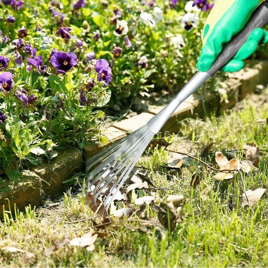 Equivera Gazonhark - Bladhark - Bladharken - Blad Hark - Hark - Tuinhark - Gazon Hark - Blad Hark - Tuin Hark - Tuingereedschap van Equivera — afbeelding 5
