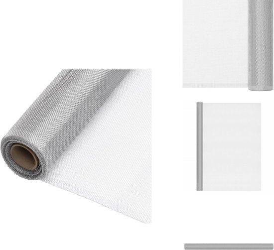 Moustiquaire vidaXL - Moustiquaire - Grillage 100 x 2000 cm - Aluminium Argenté