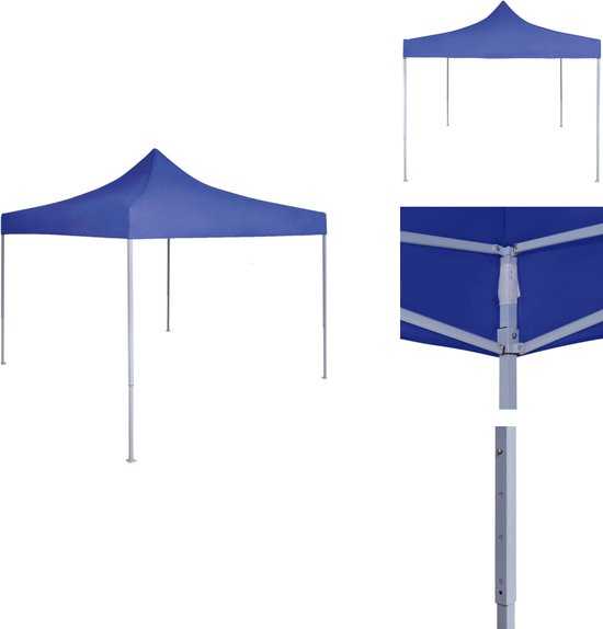 vidaXL Partytent Blauw 600 x 400 x 266 cm Polyetheen