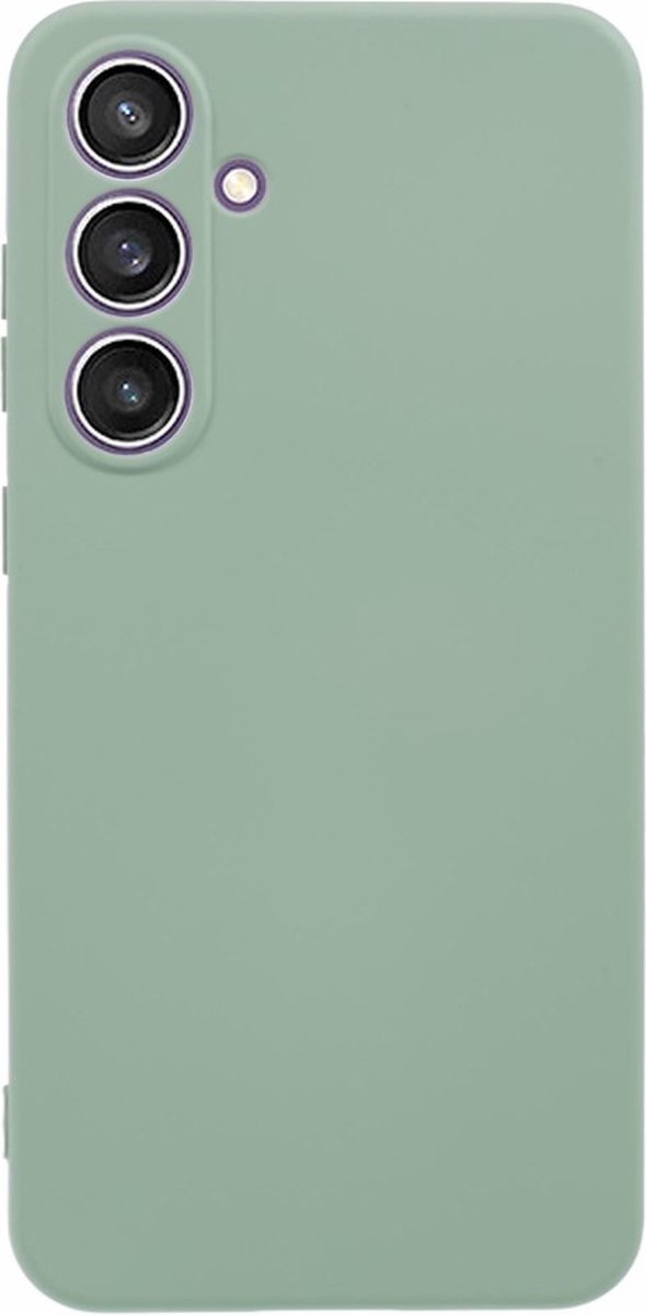 Coverup Hoesje - Geschikt voor Samsung Galaxy S24 FE Hoesje - Coverup Colour TPU Back Cover - Frog Green