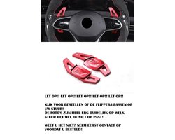 Red Aluminium Flippers Schakel Paddles Stuurwiel Stuur Extentions Geschikt Voor Vw Golf 8 GTI GTD TSI TDI Variant R Line DSG