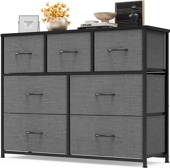 Moderne Dennen Ladekast met 3 Laden en Metalen Handgrepen - Perfect voor de Slaapkamer