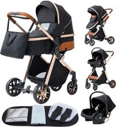 Bol.com Jake Boss Life Tools - Luxe Kinderwagen 3 in 1 - Wandelwagen- Kinderbuggy - Maxi Cosi - Opvouwbaar - Regenscherm - Draagtas aanbieding