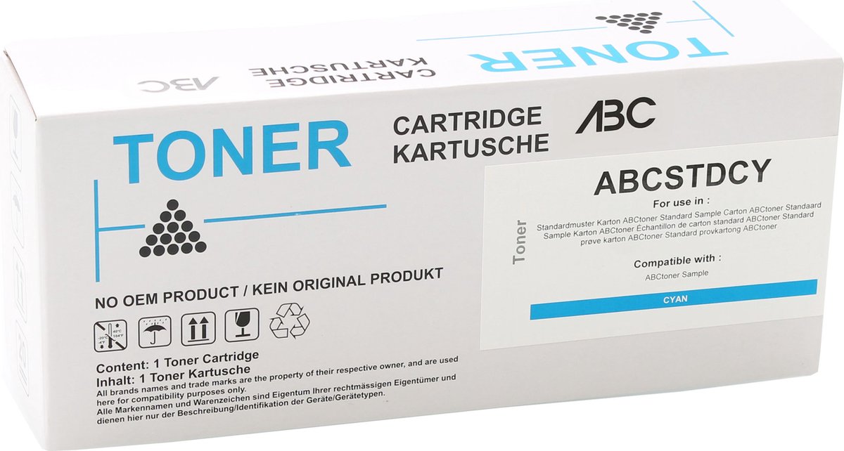ABC huismerk toner geschikt voor HP 213Y W2131Y Cyan Color Laserjet Enterprise 5700dn 6700dn 6701dn MFP 5800dn 5800f 5800zf 6800dn 6800zf