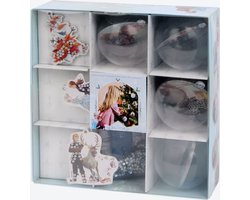 foto van Disney Frozen Elsa & Anna 'Maak Jouw Eigen Kerstballen' - Knutsel Pakket - Kerstballen Knutselen - Kerstbal Versieren - Diamond Painting Kerstbal - Inclusief: 4 Kerst Ballen, 3 Kersthangers & Diamanten - Kerstversiering Prinsessen - Frozen2