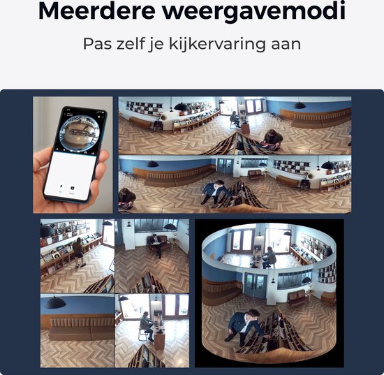 Reolink 6MP P520 POE Indoor Fisheye Camera, 360° Panoramisch Beeld, 2K+ HD, Persoonsdetectie, Nachtzicht — afbeelding 2