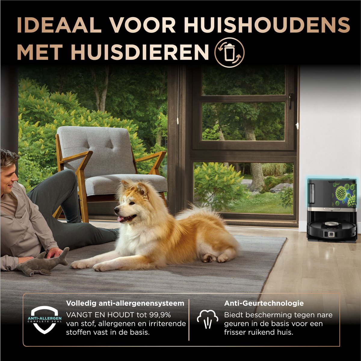 Shark PowerDetect NeverTouch Pro - 2-in-1 Robotstofzuiger met Dweilfunctie en Leeg/Laadstation - Vult én Leegt zelf Schoon/Vuil Water - RV2800ZEEU — afbeelding 5