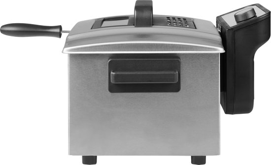 Princess Friteuse 184090 - Grote friteuse met 1 mand - 5 Liter - 3270 W - Kijkvenster - Koude zone