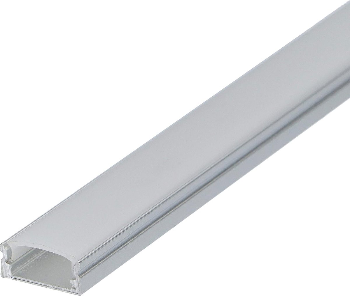 Aluminium Ledprofiel voor Ledstrips 100 cm met Melkachtige Afdekking
