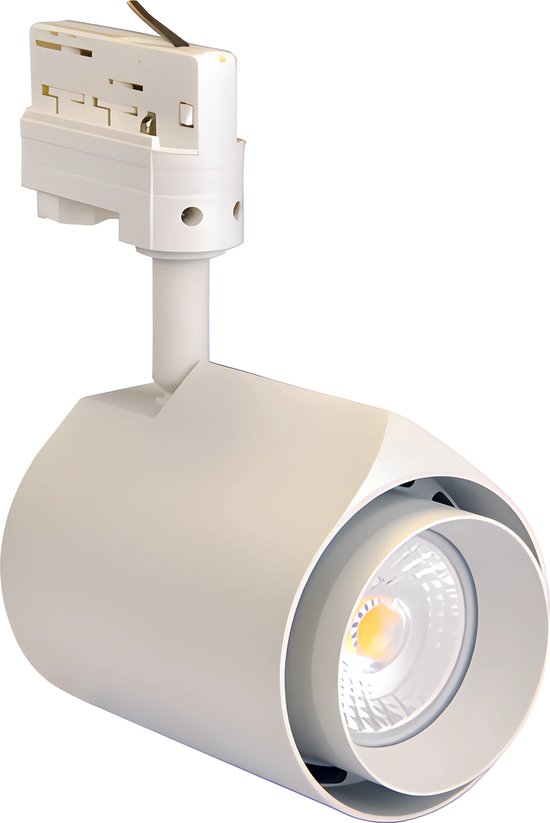 BRILONER - Système de rail Rail LED Spotlight, dimmable, orientable, accessoires, Tracklight, LED Spot, spot de plafond, projecteur, lampes, plafonnier, plafonnier, 40x100mm (DxH), blanc