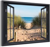 Décoration murale Métal - Peinture Aluminium - Transparent - Plage - Mer - 120x80 cm - Dibond
