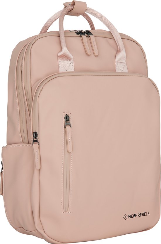 New Rebels William Milwaukee Oudroze 18L Rugzak Waterafstotend Laptop 15.6 Schooltas - Update: sterke ritsen