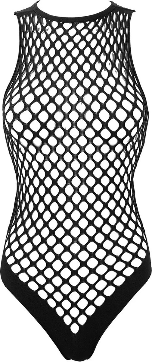 Goedkoopste WiseGoods Luxe Bodysuit Dames - Sexy Body Lingerie - Erotiek - Sexy Ondergoed Vrouwen - Erotisch Cadeau - Sexy - Visnet Zwart