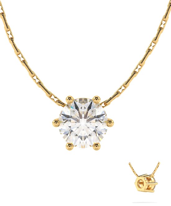 Semyco® Ketting Dames Goudkleurig - Halsketting Doublé 14 Karaat Goud - Ketting Met Hanger - Verstelbaar Collier - Moederdag - Cadeau Voor Vrouw - Phoenix