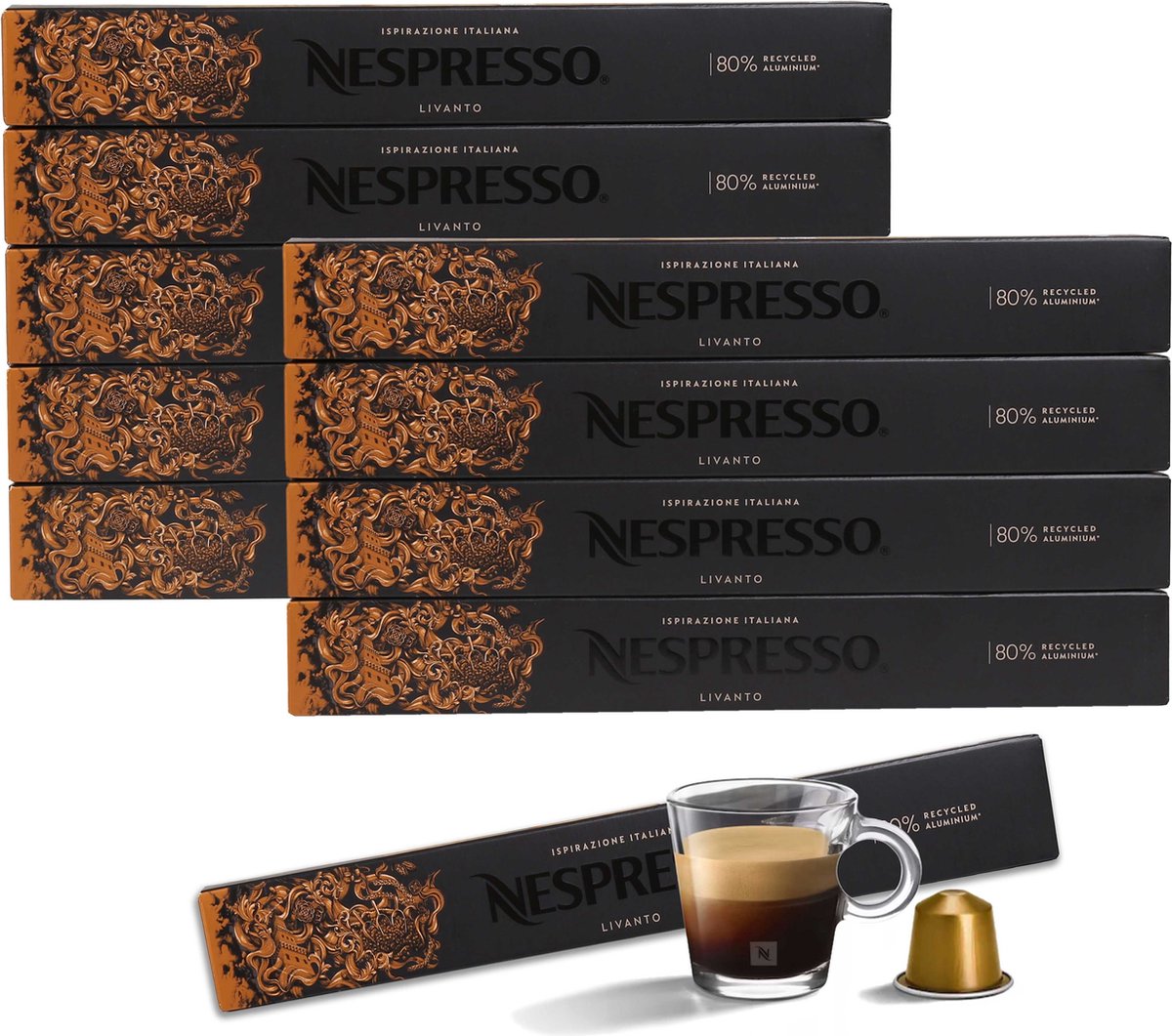 Koffie met smaakcapsules Koffiecapsule ISPIRAZIONE GENOVA LIVANTO NESPRESSO