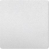 Tapis de souris XXL - Sous-main - Sous-main - Cuir - Structure - Aspect cuir - Wit - 50x50 cm - Tapis de souris XXL