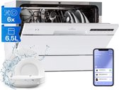 Klarstein Amazonia 6 Smart vaatwasser - App-bediening - Vrijstaand - 1380 W - Wit