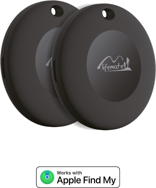 Lifemate - Life Tag - Apple Find My / Zoek Mijn tracker - Sleutelvinder - Air - Bluetooth tracker - 2 Pack