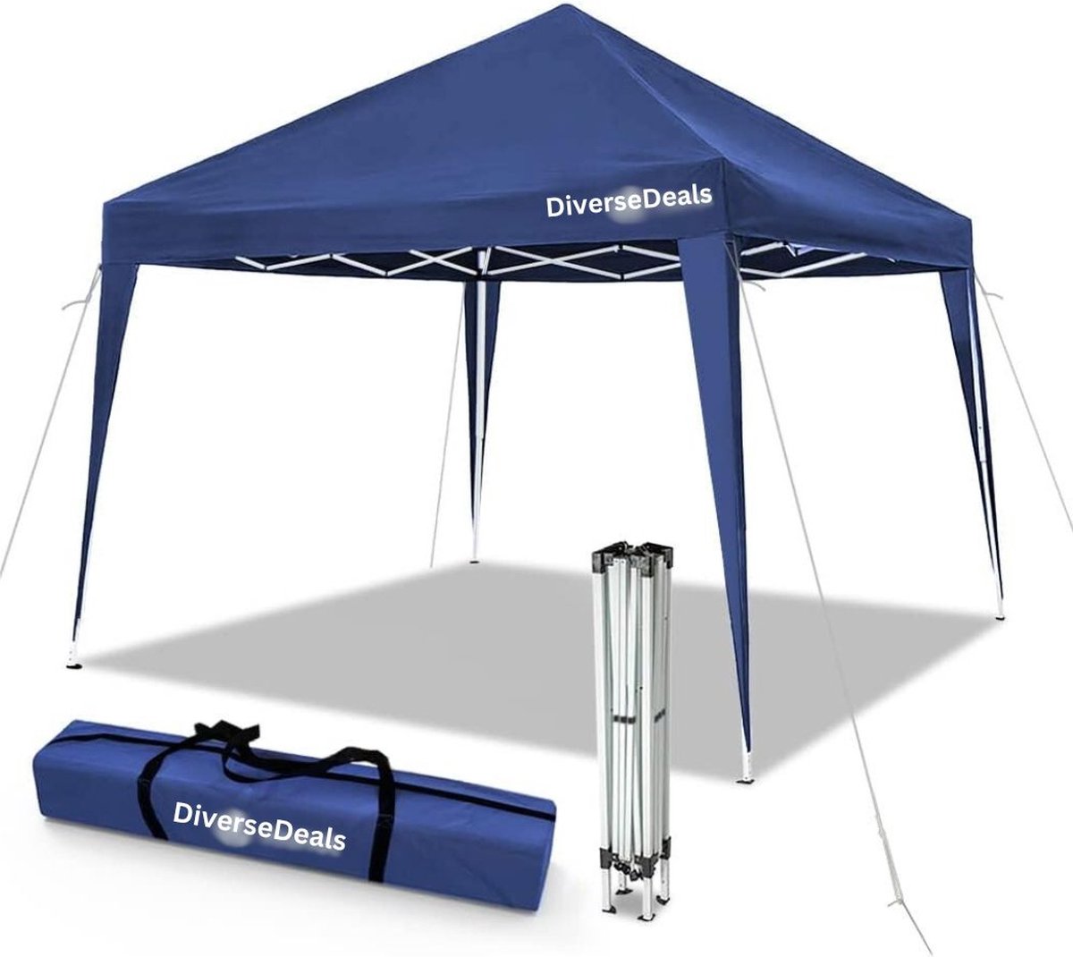 Partytent Opvouwbaar - Paviljoen met Opbergtas - Partytent Easy Up - UV Werend - 300 x 300 x 250cm