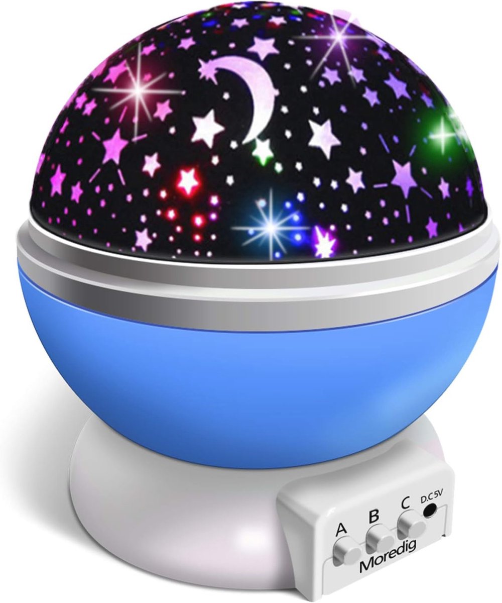Sterrenhemel Projector Nachtlampje voor Kinderen met 8 Verlichtingsmodi - Blauw