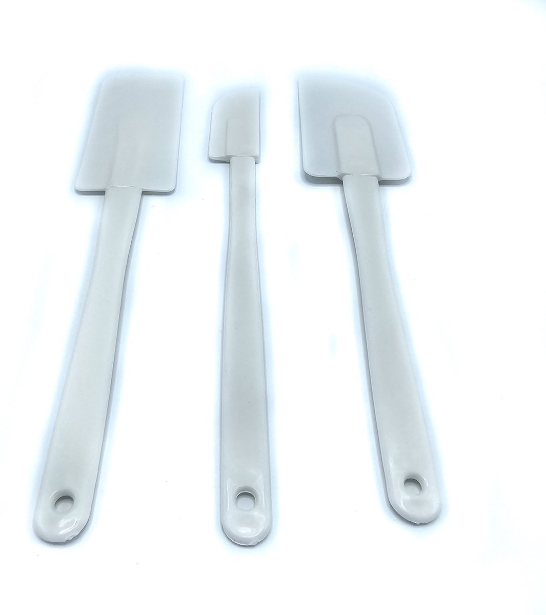 Gadgetpoint - Pannenlikker set - Koken en Bakken - Spatels - Siliconen - Wit