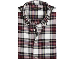 Steppin' Out Flanel Overhemd Ruit Zwart Rood - Maat XL - Heren