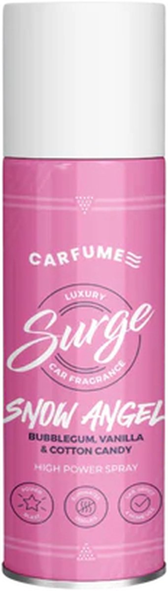 Goedkoopste Carfume - Surge - Snow Angel - Luchtverfrisser en parfum in 1 - Krachtige Blast Can - Limited Edition!