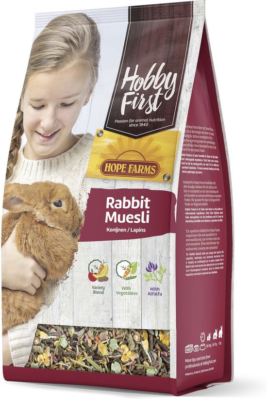 Hobbyfirst Hope Farms Rabbit Muesli - Konijnenvoer - 2.5 kg