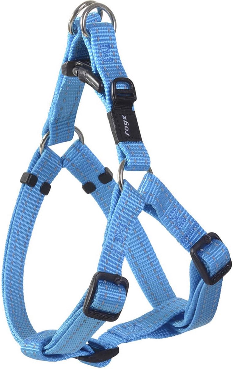 Rogz Utility Step-In Tuig - Hondenharnas - Turquoise 42-61x1.6 Cm M