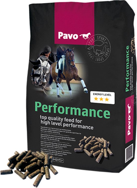 Pavo Performance - Paardenvoer - 20 kg Pavo Performance - Paardenvoer - 20 kg