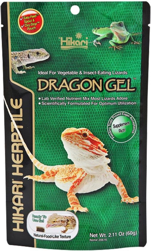 Foto: Hikari herptile dragon gel voer 60 g