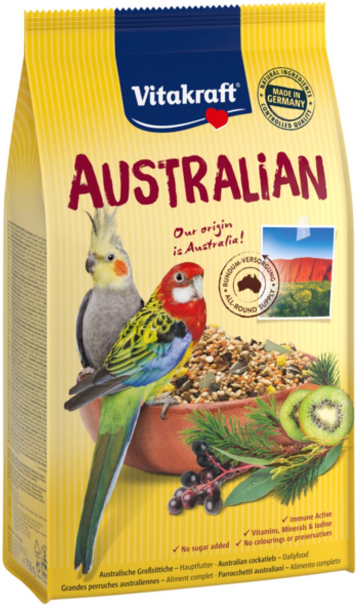 Vitakraft Australian Valkparkietenvoer - Vogelvoer - 750 g