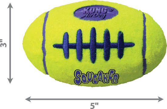 Kong air football medium 1 PC - Ballon - Jaune - Jouet pour chat - 150 x 130 x 64 mm