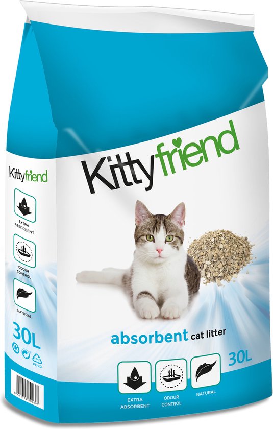 Kittyfriend Absorbent - Kattenbakvulling - 30 l