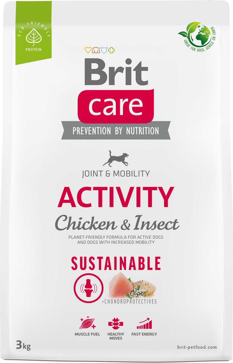 Brit Brit Care Sustainable Activity Joint & Mobility Kip - Hondenvoer - 3 kg