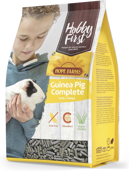 Hobbyfirst Hope Farms Guinea Pig Complete - Caviavoer - 3 kg