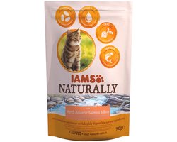 IAMS Naturally Kat Adult North Atlantic Zalm & Rijst 700 gr